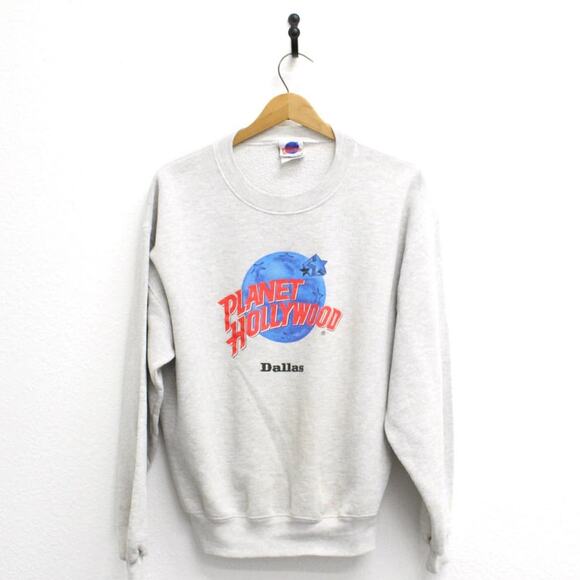 Vintage Planet Hollywood Dallas Texas Sweatshirt Large - Picture 1 of 7